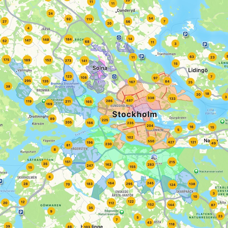 Stockholm Taxa Zones Stockholm Taxa Zones
